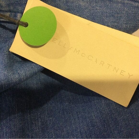 STELLA McCARTNEY Light blue denim keyhole Cutout Sundress W/ Pockets - Picture 11 of 13